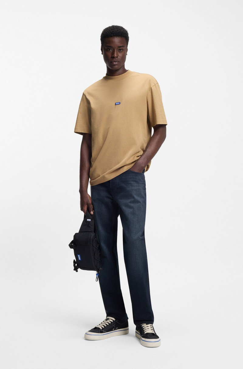 HUGO LOGO-PATCH T-SHIRT IN COTTON JERSEY outlook