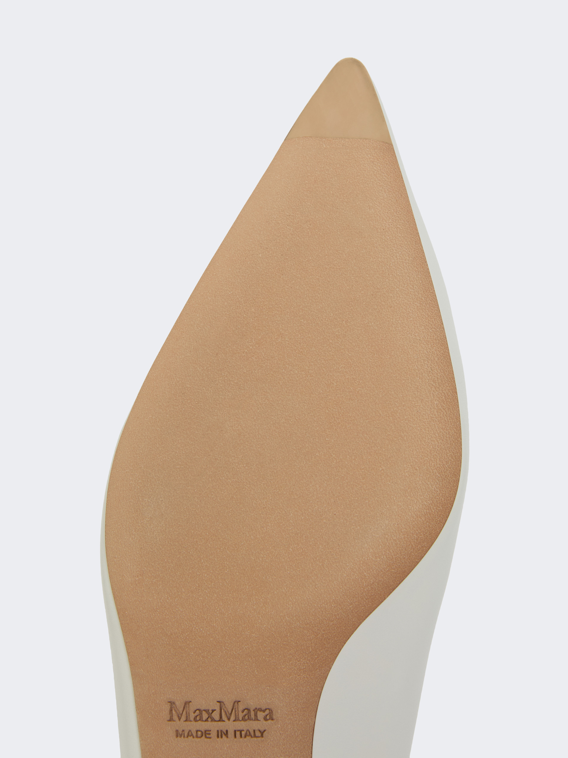 KITTENPUMP Kitten-heel leather court shoes - 6