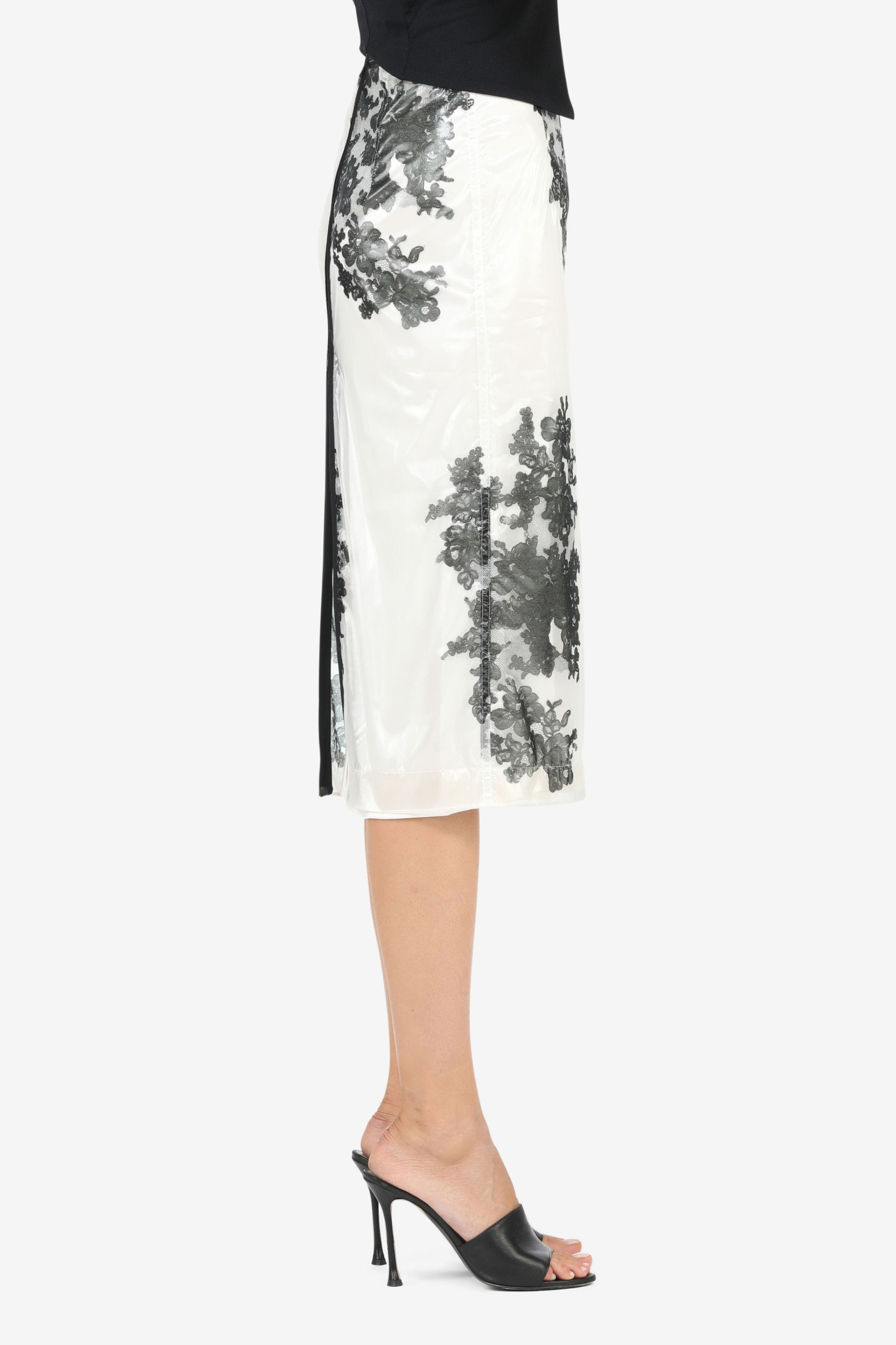 LACE-PRINT PENCIL SKIRT - 3