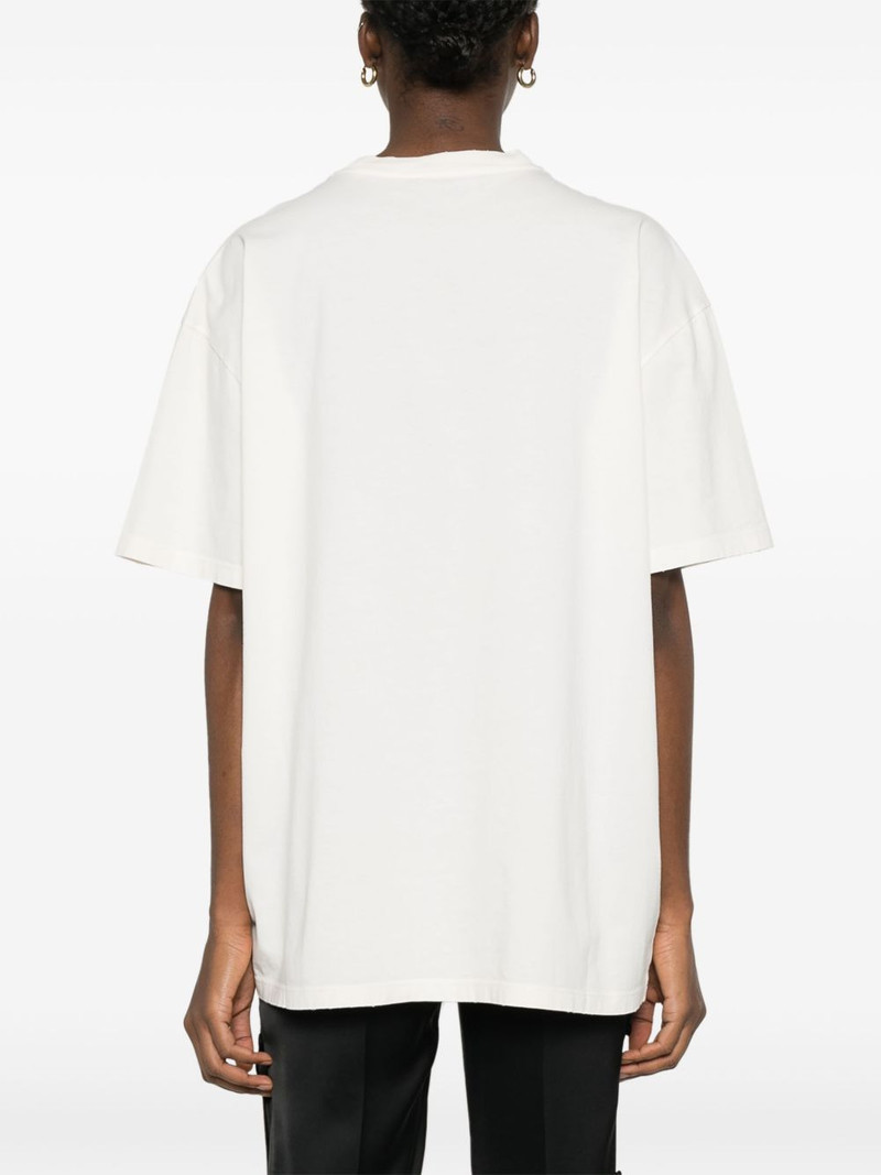 embroidered triangle-logo T-shirt 4