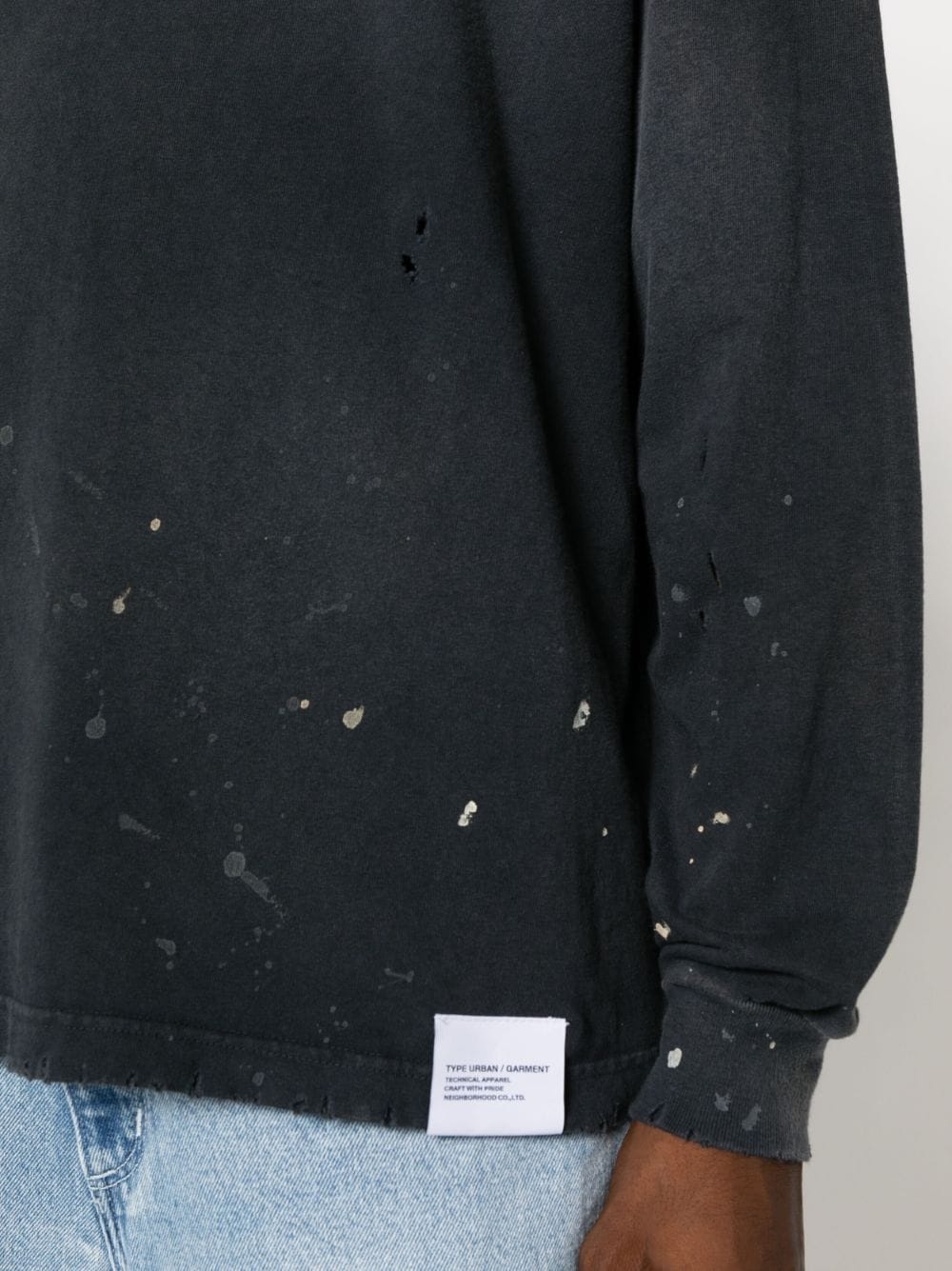 Damage distressed sweatshirt - 5