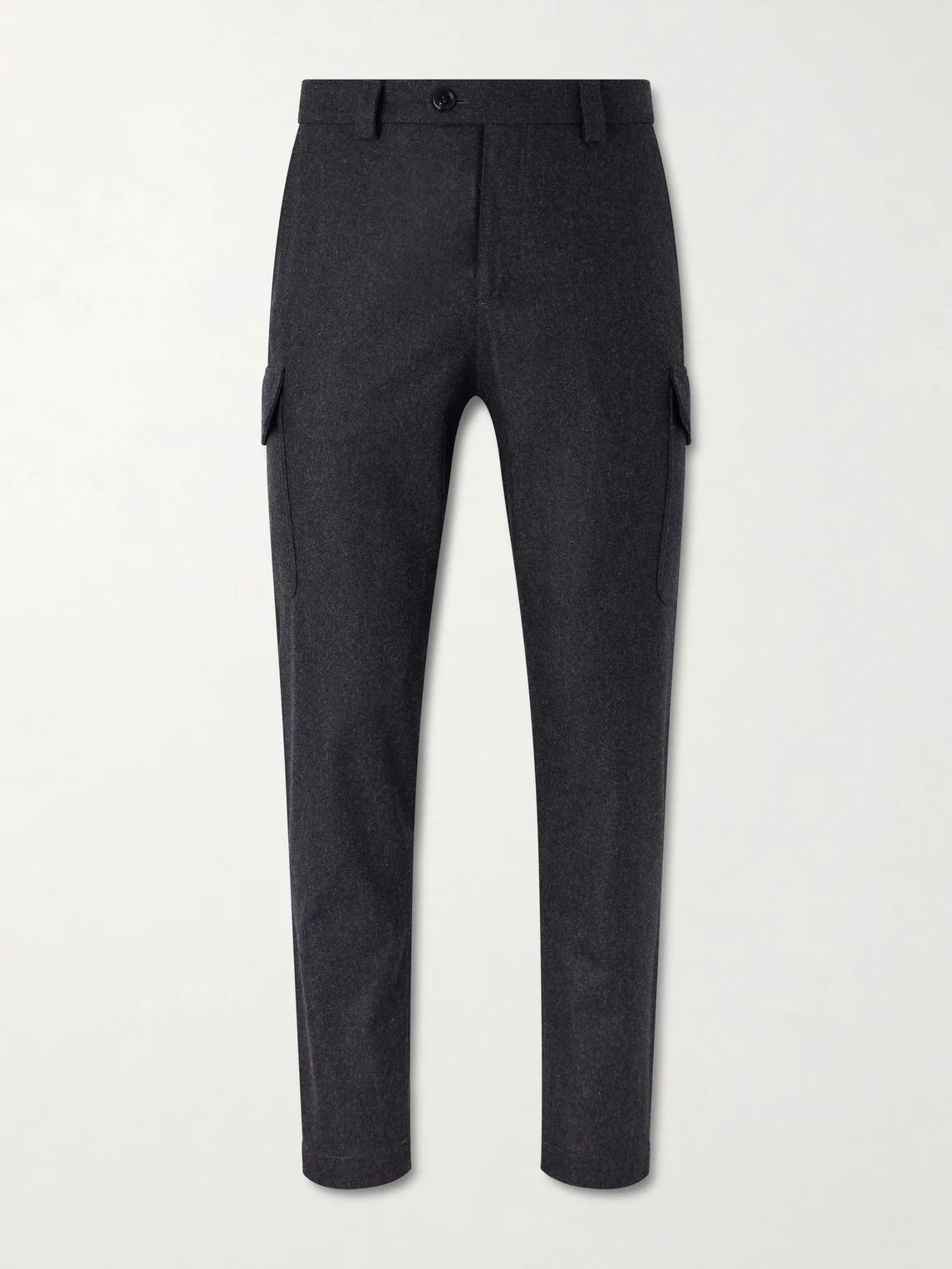 Tapered Virgin Wool Cargo Trousers - 1