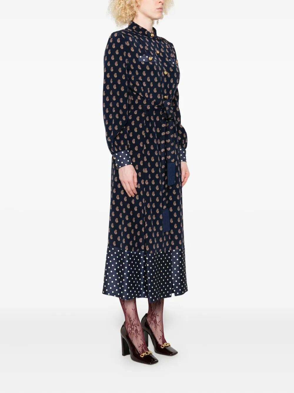 `Voyage Imaginaire` Pattern Dress - 4