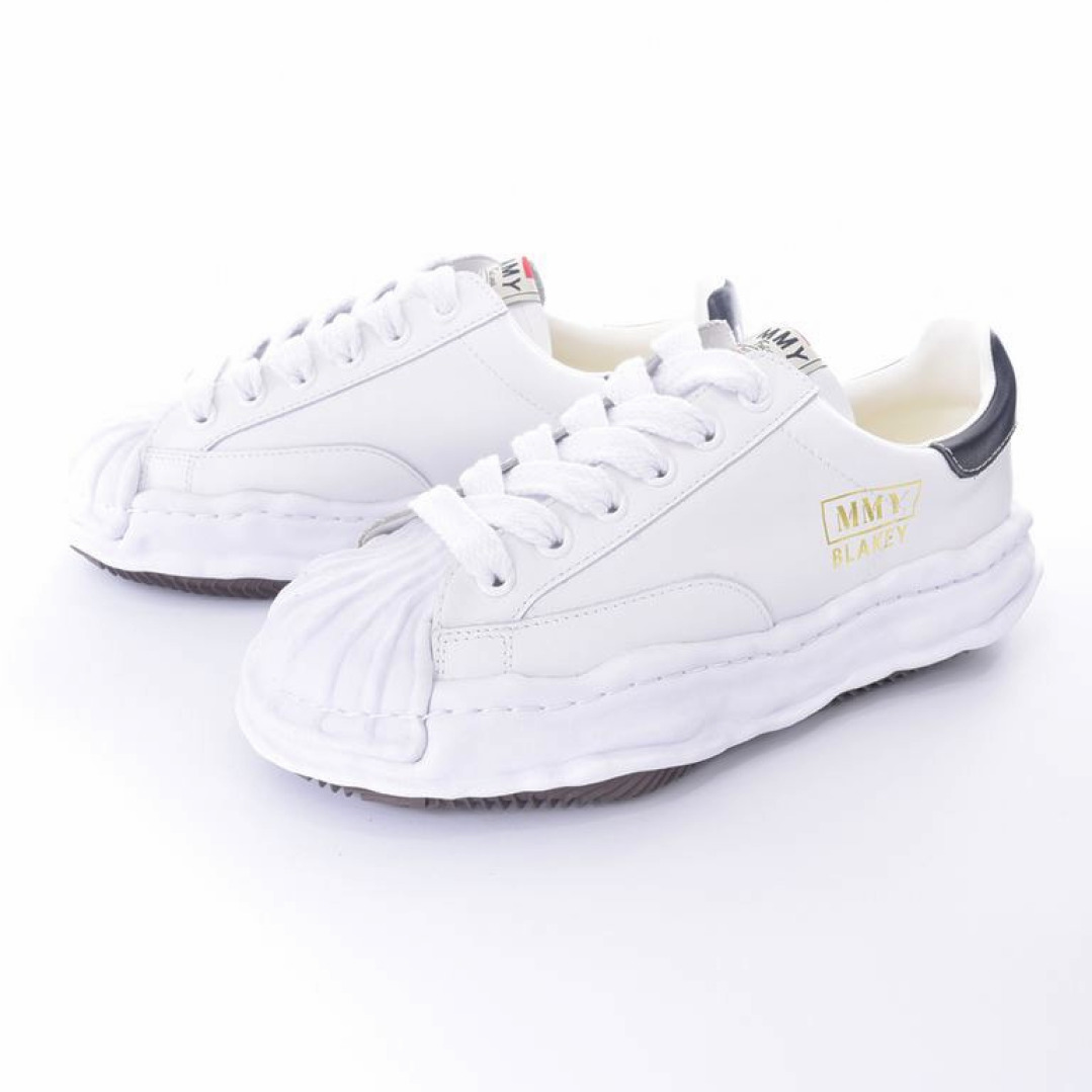 Maison MIHARA YASUHIRO BLAKEY OG Sole Leather Low-top Sneaker 'White' A06FW702-WHT - 2