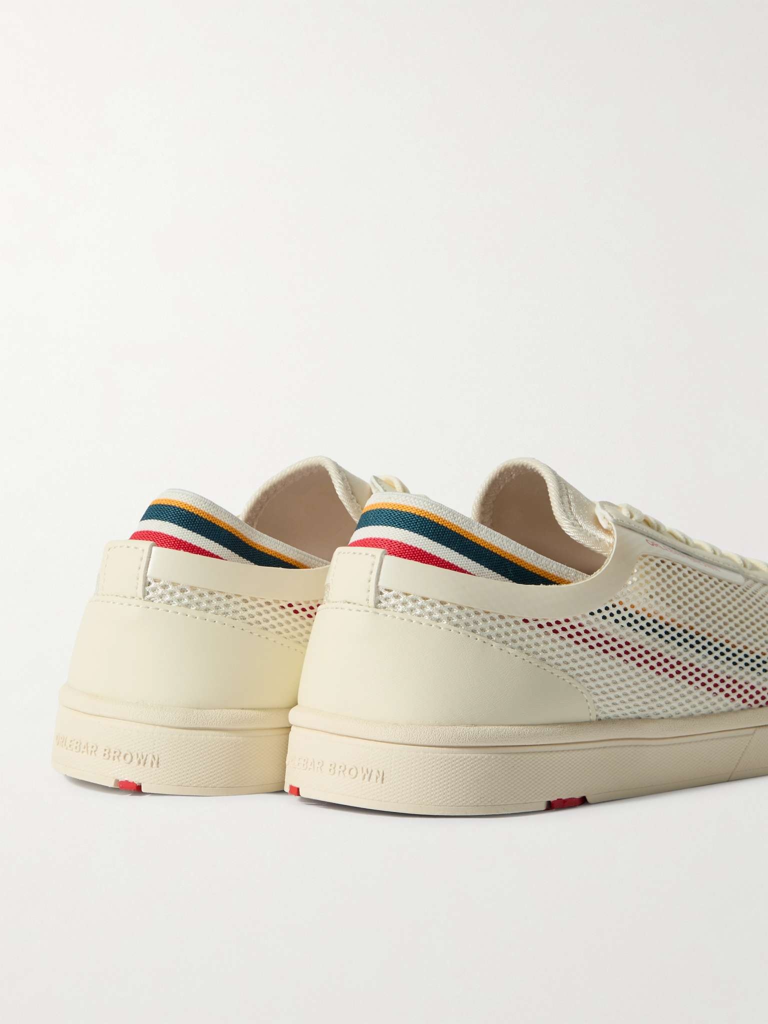 Larson Striped Mesh and Canvas Sneakers - 5
