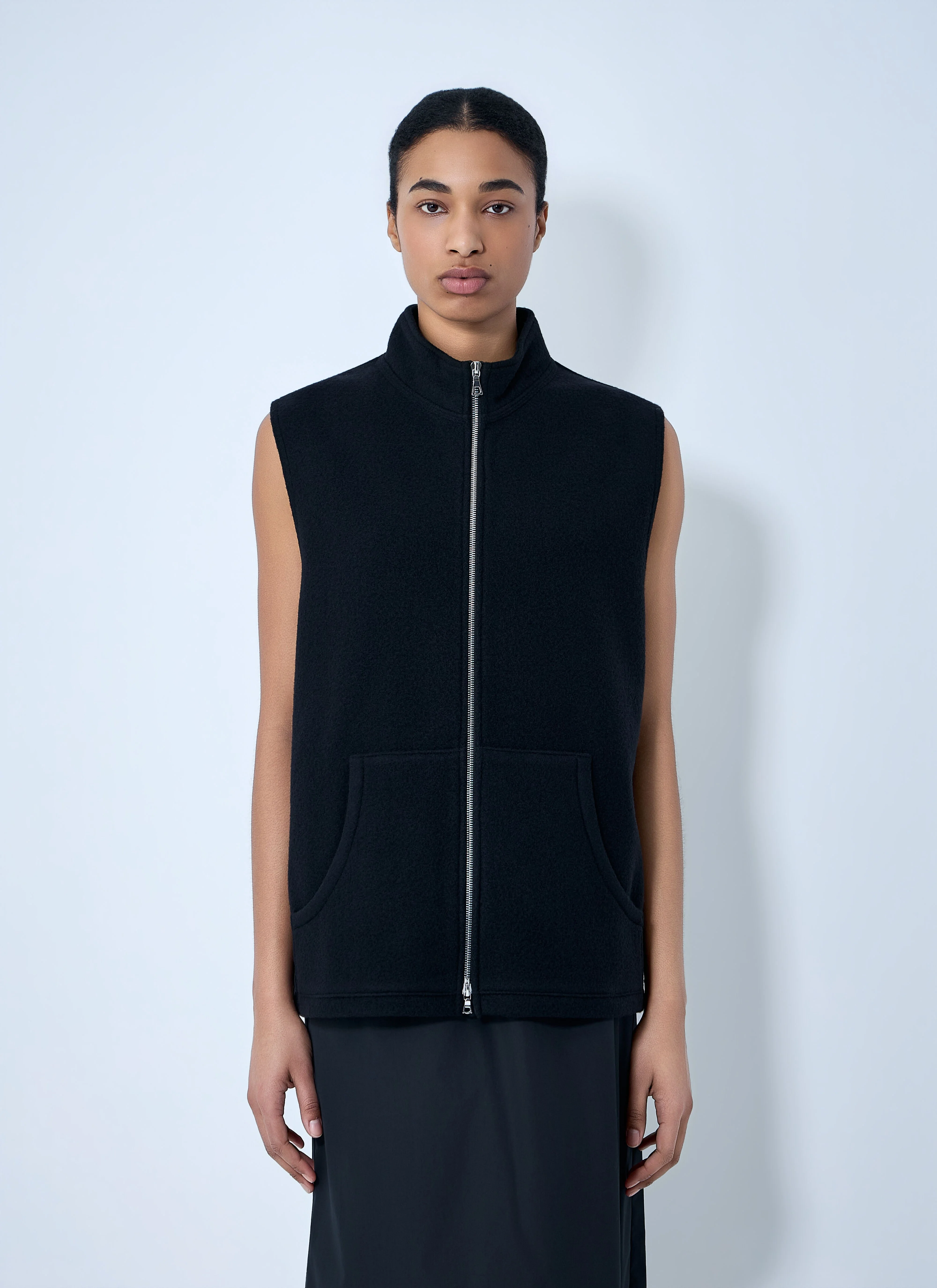 High-Neck Zip Vest - 1