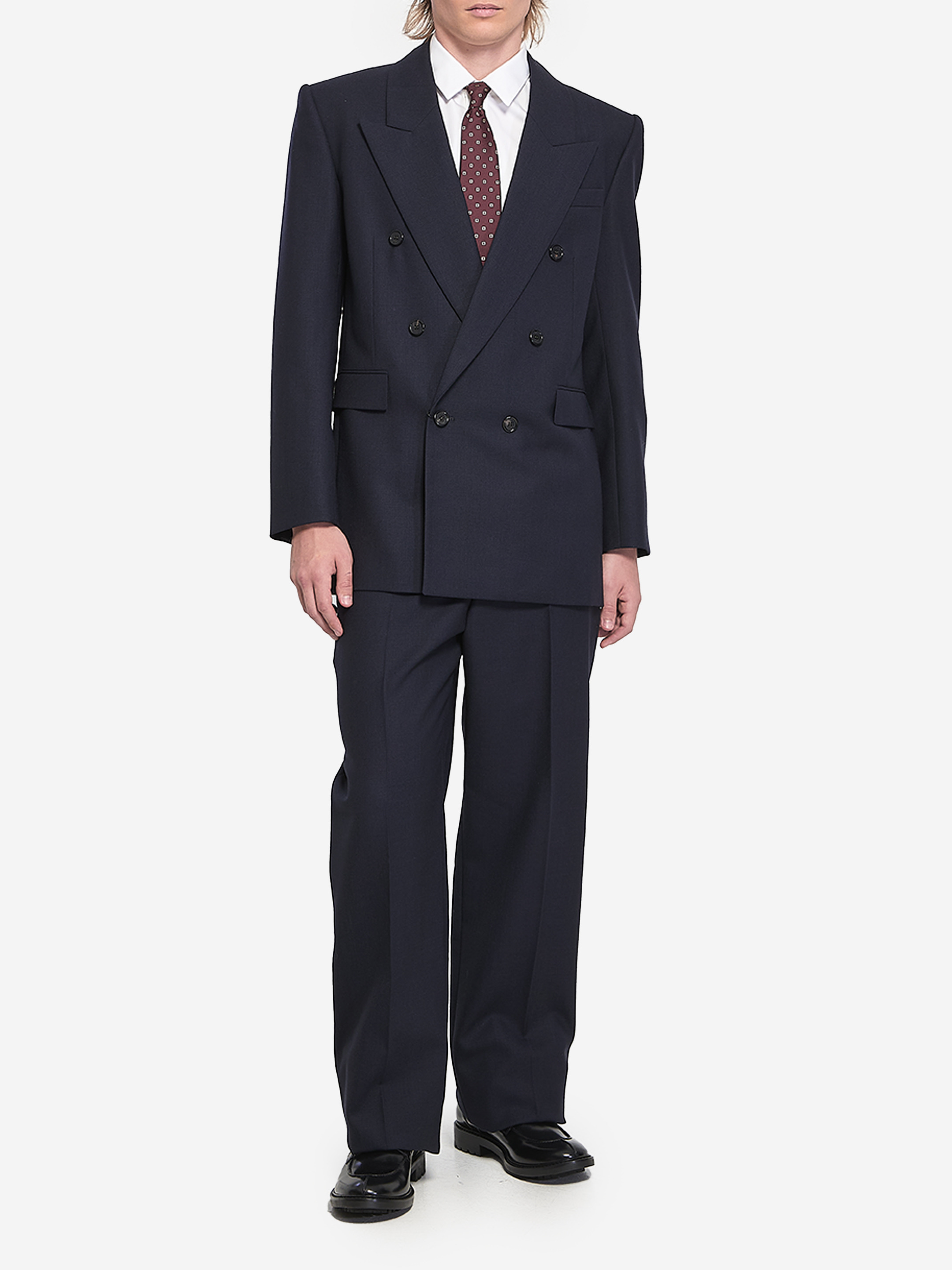 Double-breasted wool jacket - 2