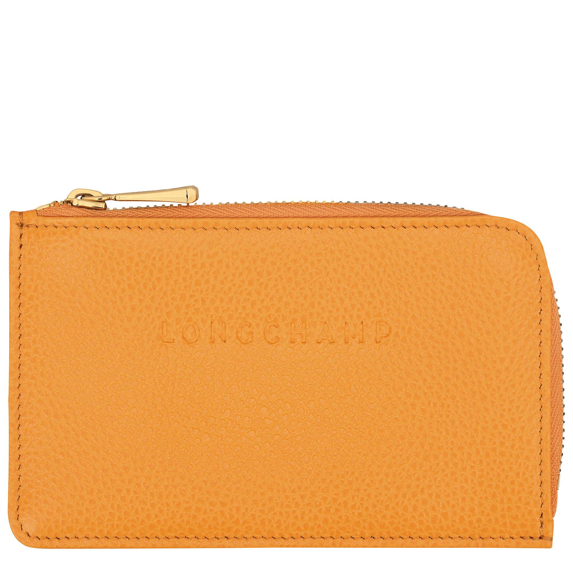 Le Foulonné Card holder Apricot - Leather - 1