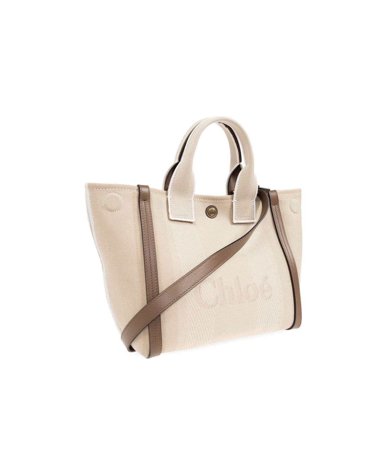 Carry Logo Detailed Small Tote Bag - 3
