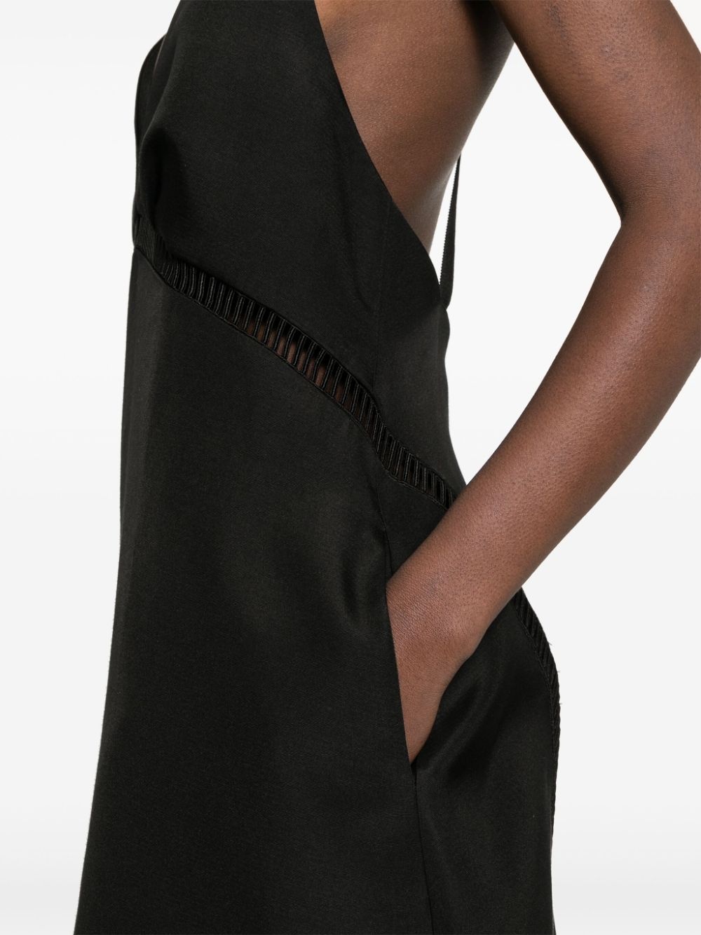 faille flared midi dress - 5