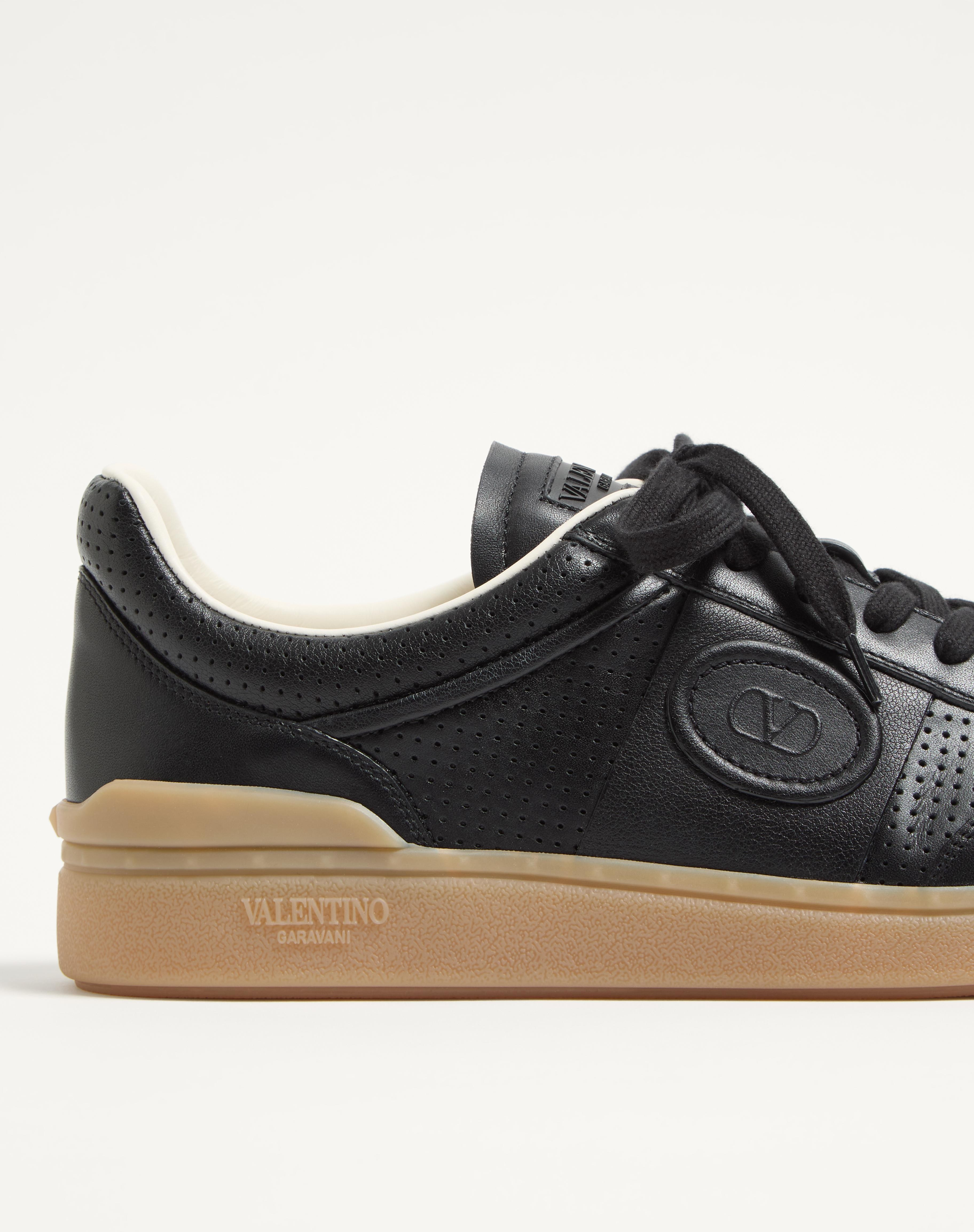 UPVILLAGE LOW-TOP SNEAKER IN PERFORATED NAPPA LEATHER - 4