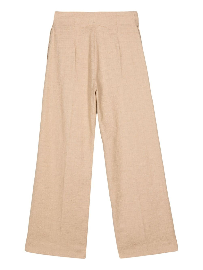 PATOU bouclé straight-leg trousers outlook