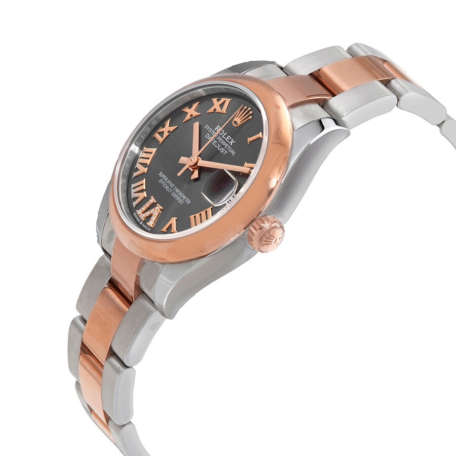 Rolex Datejust 31 Dark Rhodium Dial Automatic Ladies Steel and 18kt Everose Gold Oyster Watch 278241 - 2