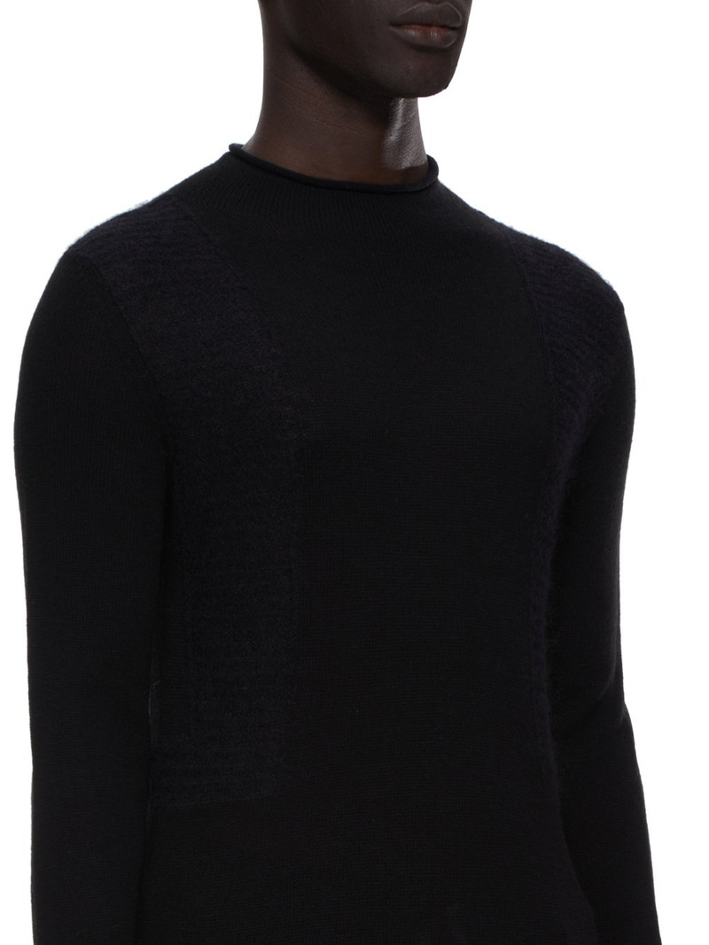fine-knit panelled wool jumper 4