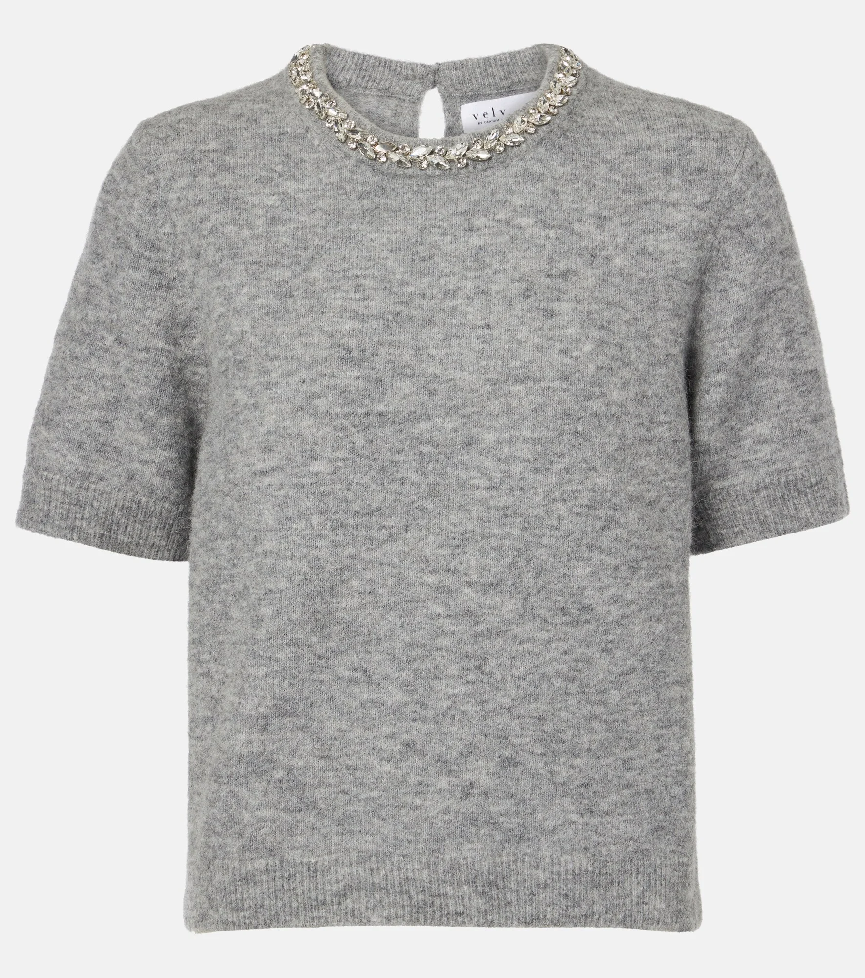 Layton embellished alpaca and wool-blend top - 1