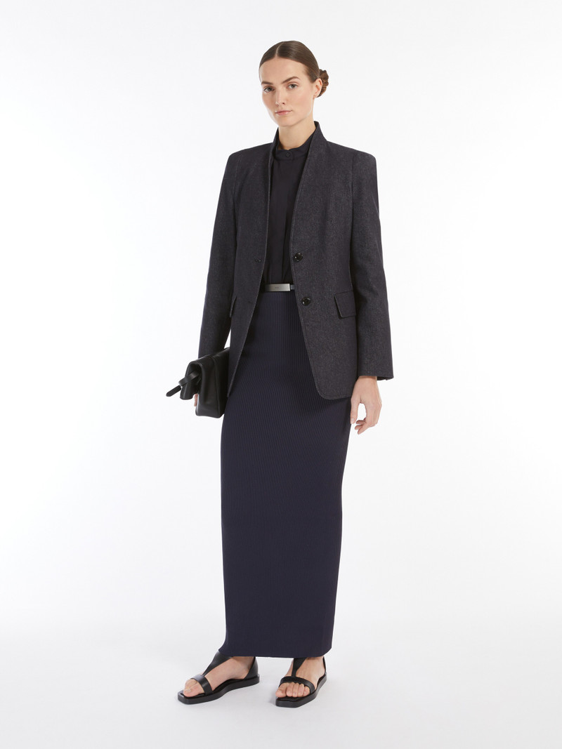 Max Mara ARDUINO1234 Mandarin-collar cotton shirt outlook
