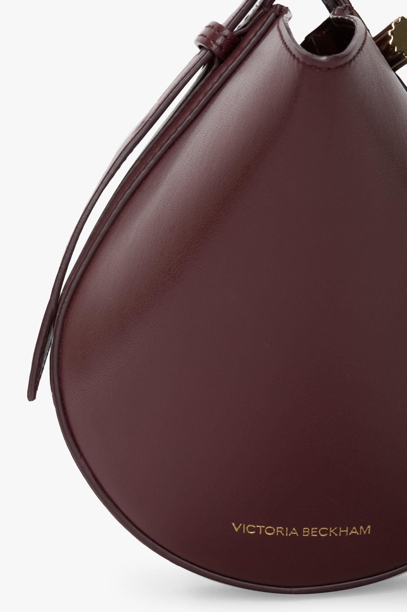Mini Dia Pouch In Burgundy Smooth Leather - 4