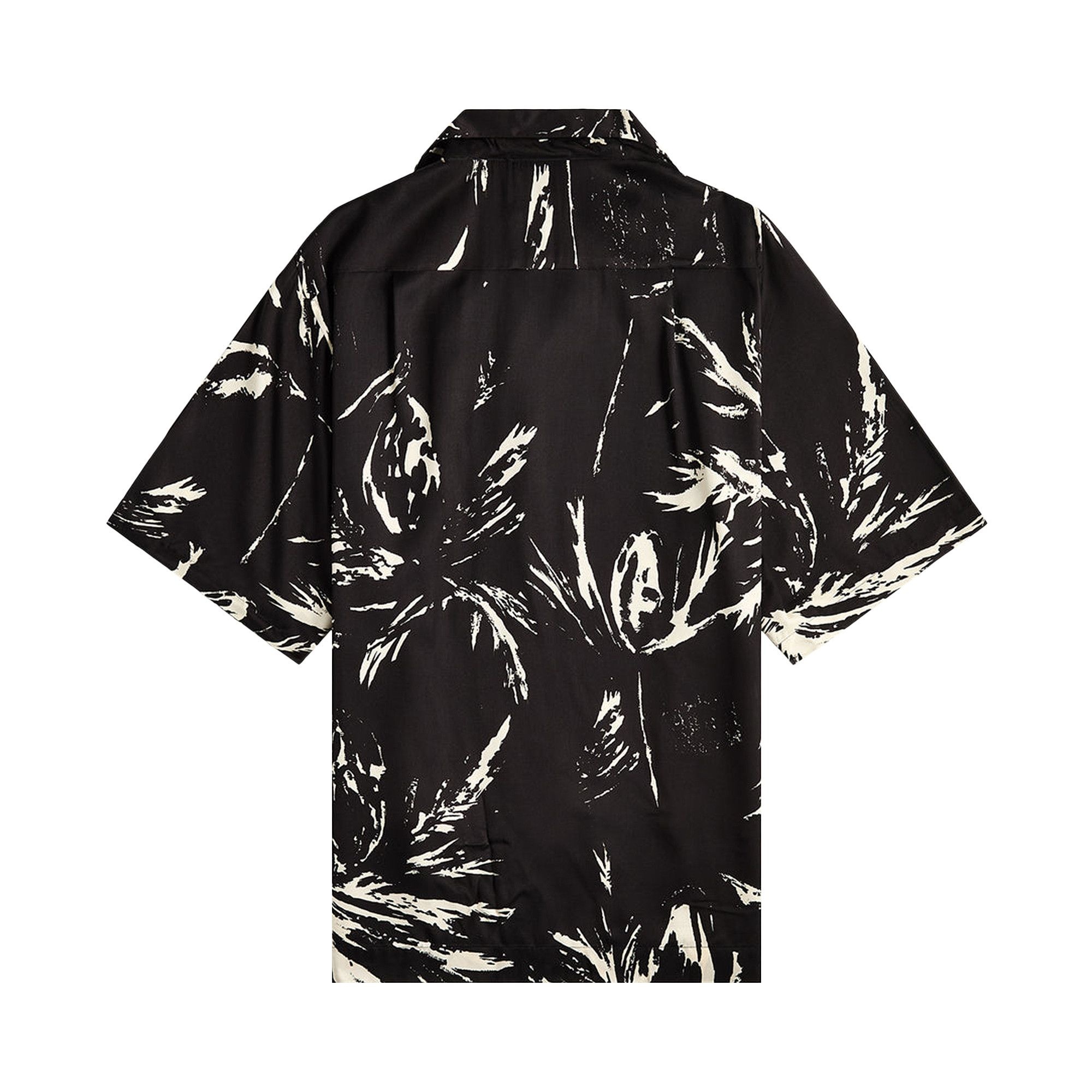 Wales Bonner Highlife Bowling Shirt 'Mcnish Black/White' - 2