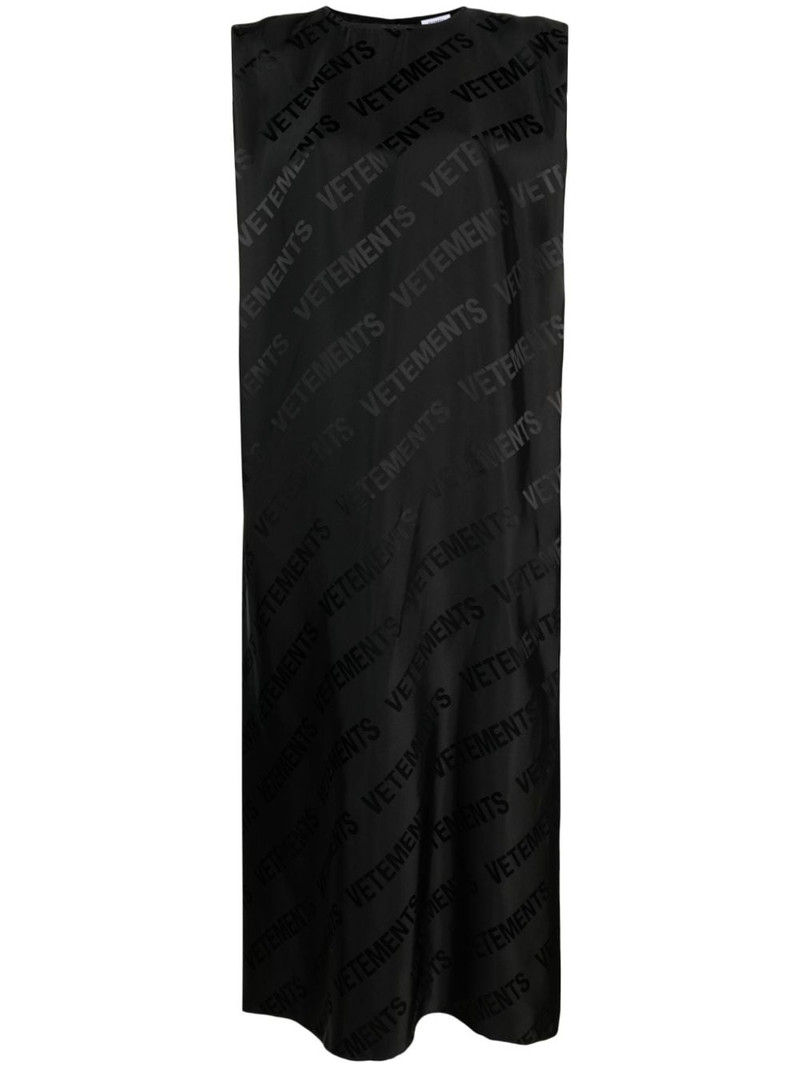 logo-print sleeveless dress 1