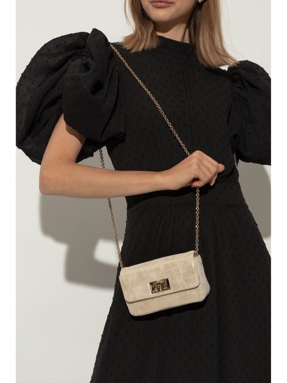 metallic-finish shoulder bag - 2