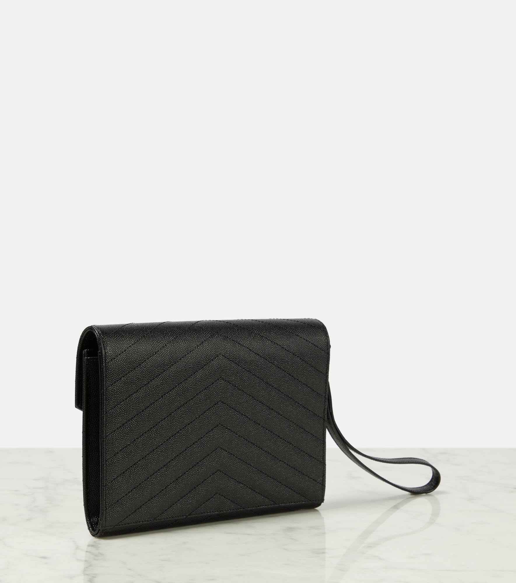 Cassandre matelassé leather clutch - 4