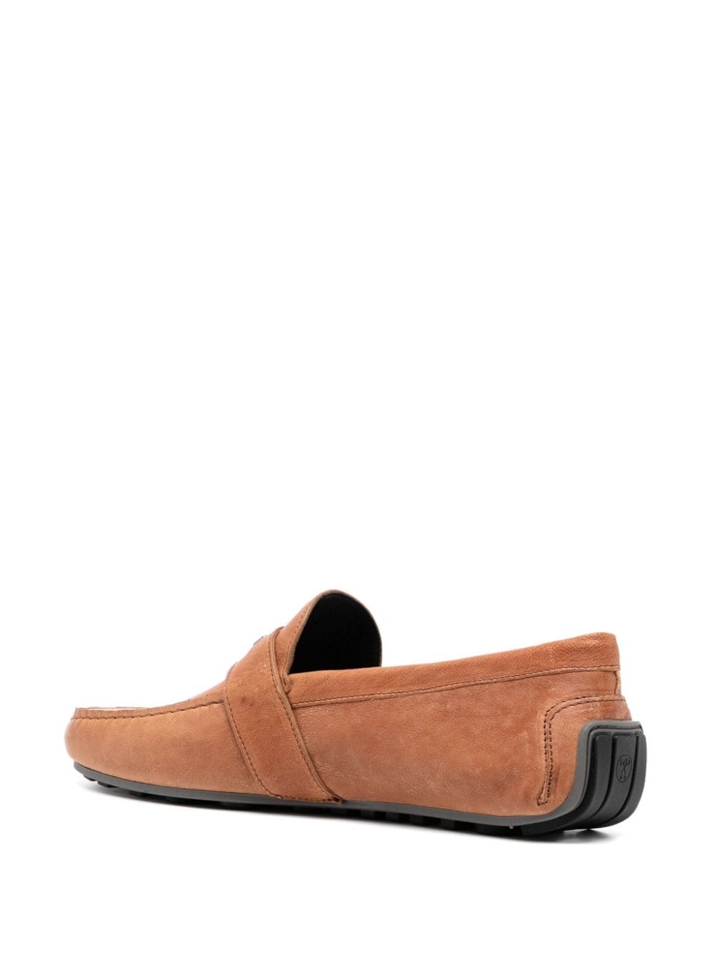 logo-plaque detail loafers - 3