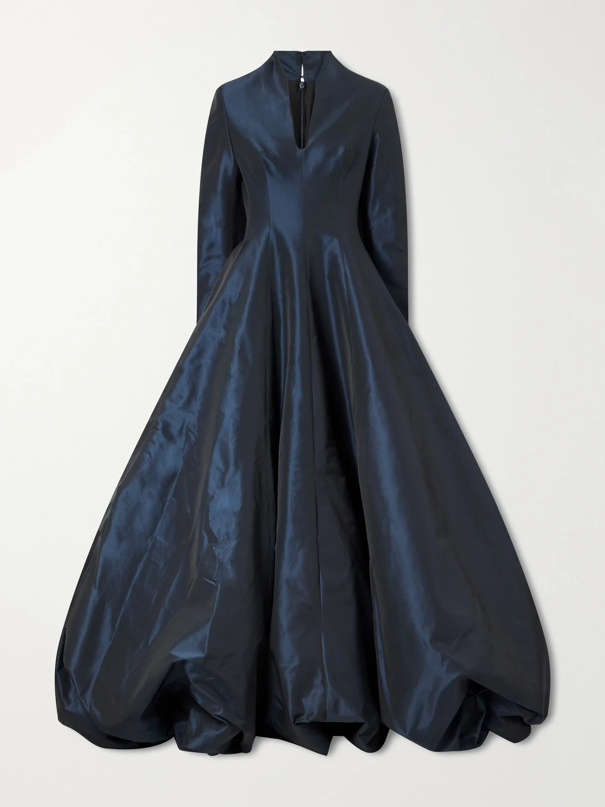 Pleated Taffeta Gown - 1