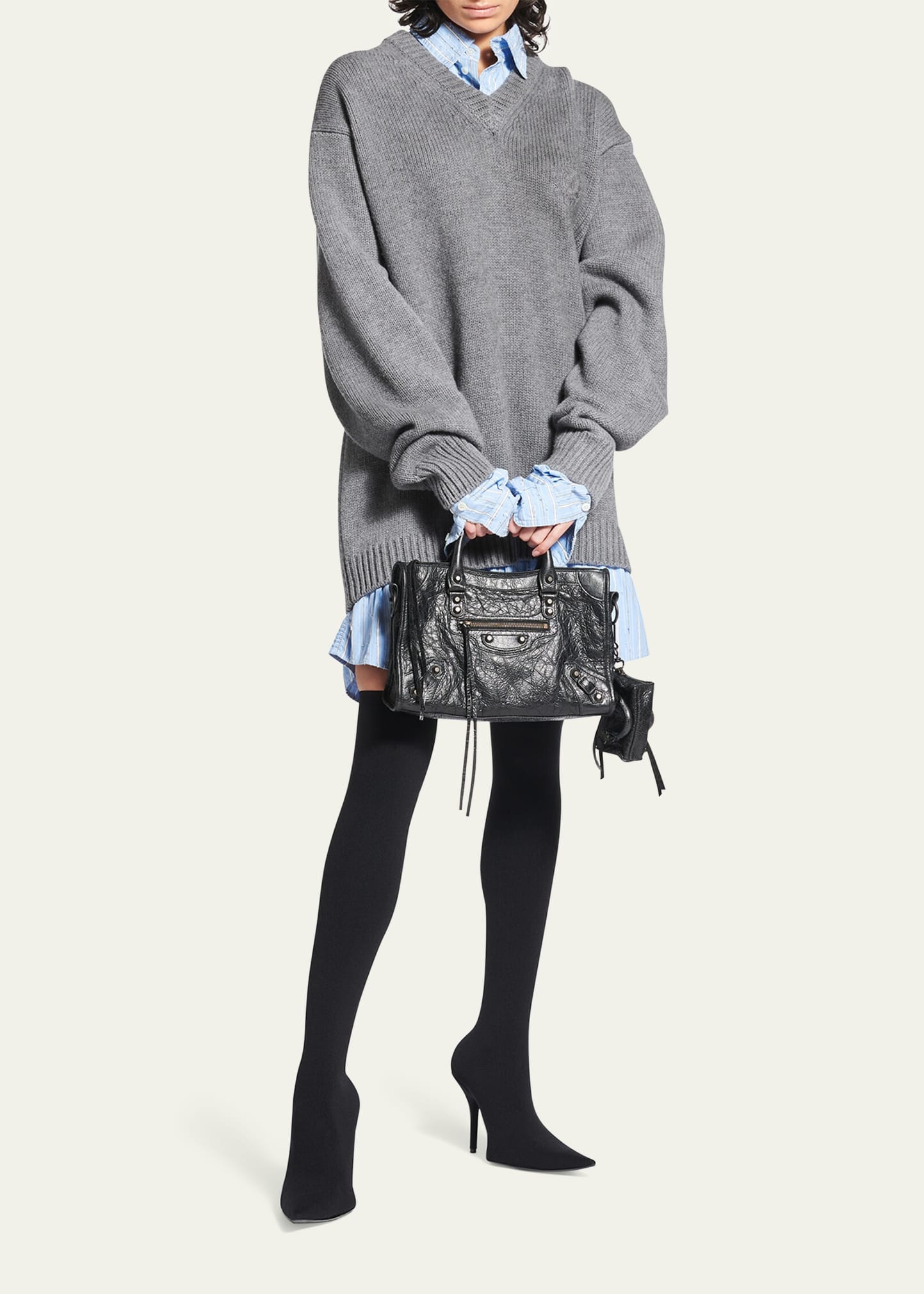 Le City Small Leather Top-Handle Bag - 6