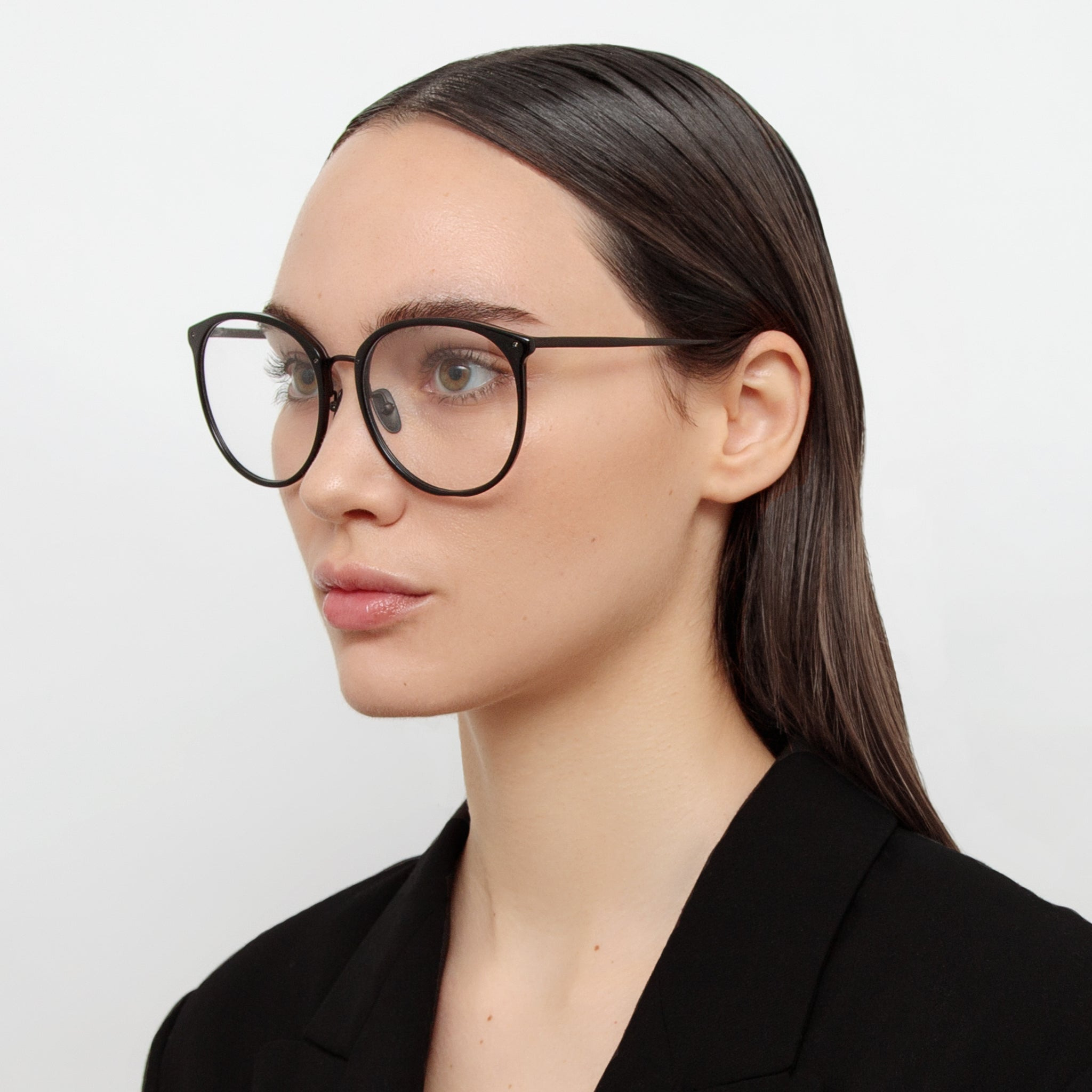 KINGS OVAL OPTICAL FRAME IN MATT BLACK - 2