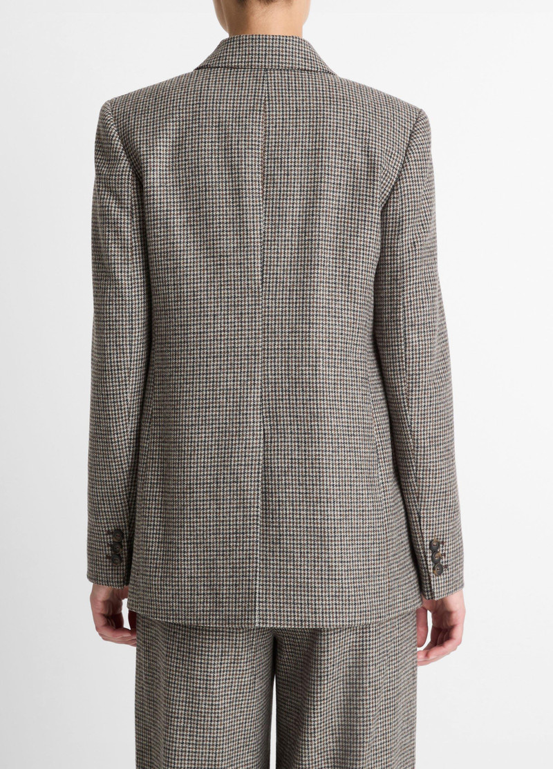 Vince Plaid Wool-Blend Double-Breasted Blazer outlook