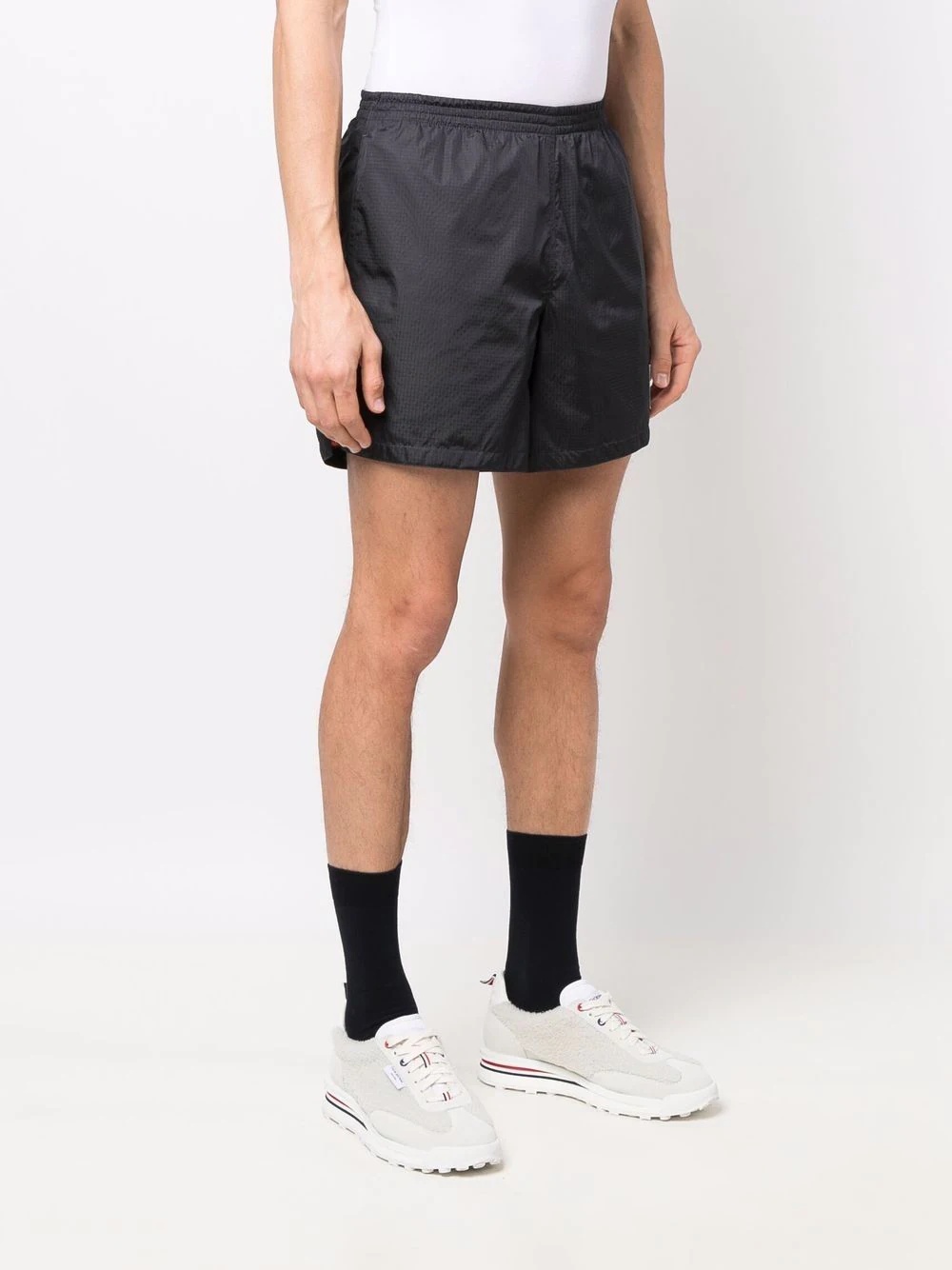 logo-patch track shorts - 3