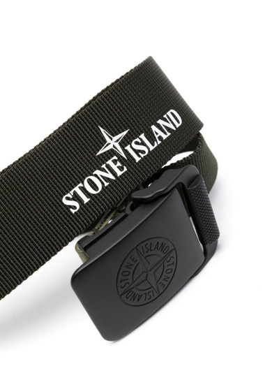 Stone Island Compass-motif buckled belt outlook