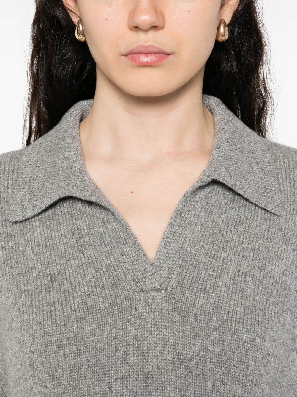 polo-neck cashmere sweater - 5