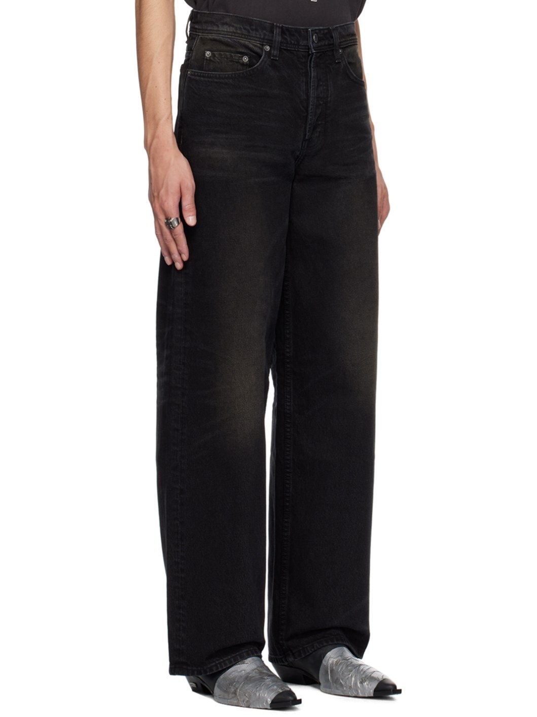 Black Corpse Pose Jeans - 2