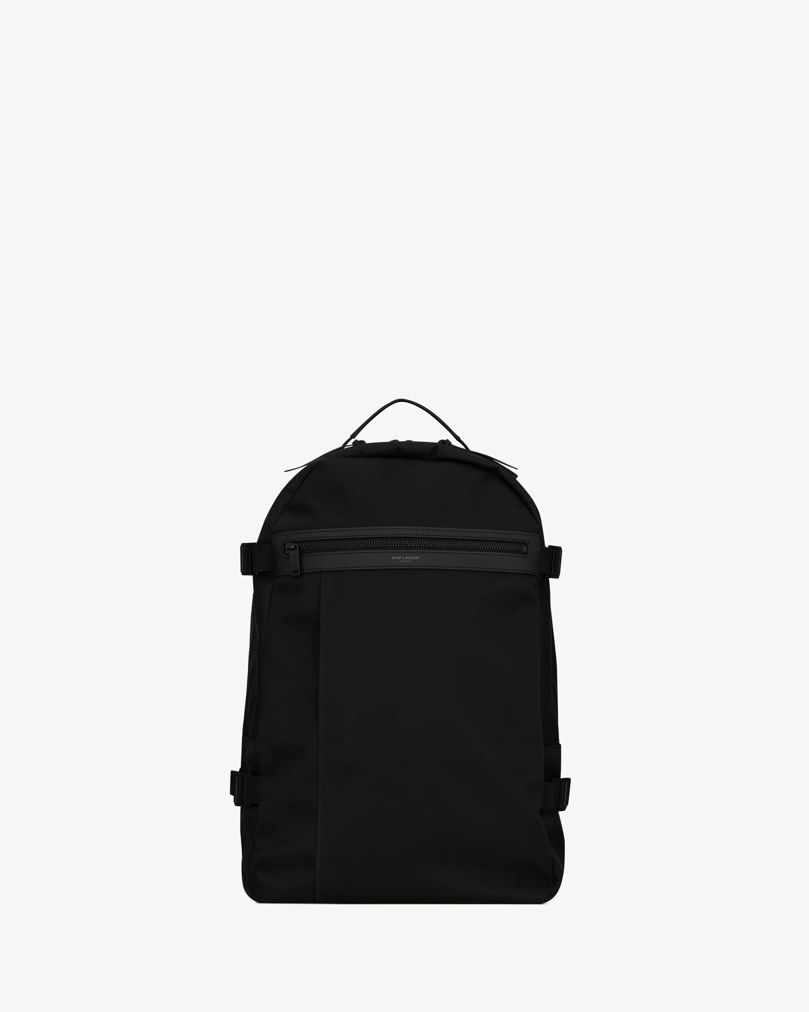 CITY TREKKING BACKPACK IN ECONYL®, SMOOTH LEATHER AND NYLON - 1