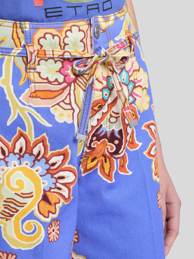 Etro CULOTTE JEANS WITH BELT outlook
