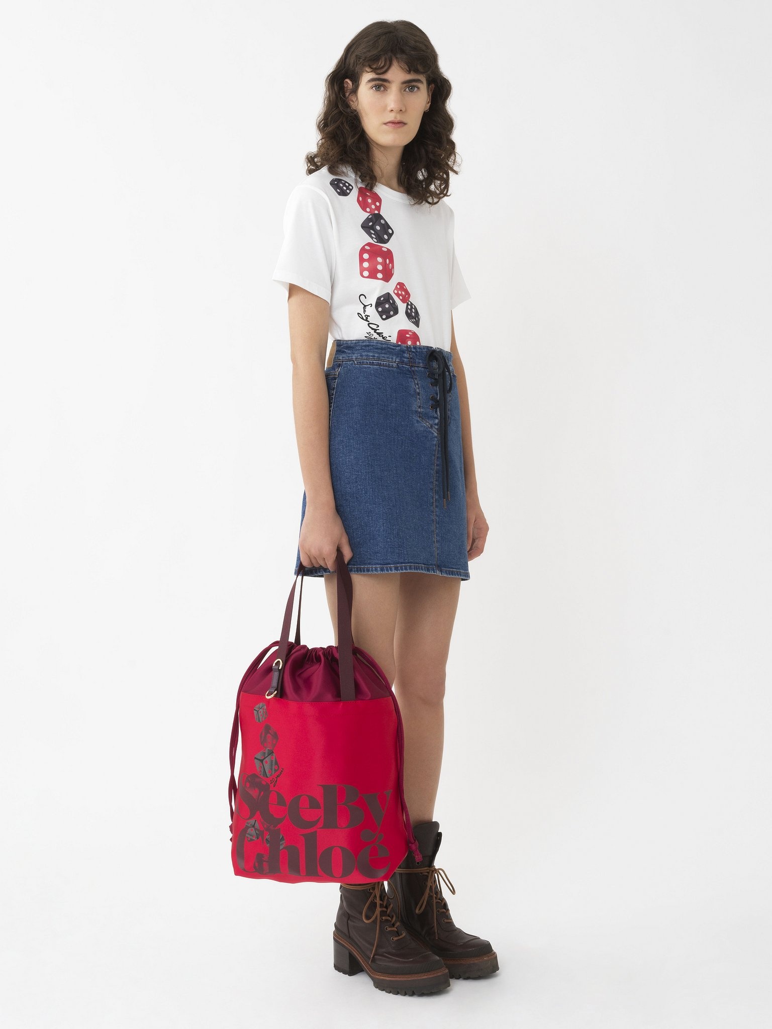 DICE PRINT TOTE BAG - 5
