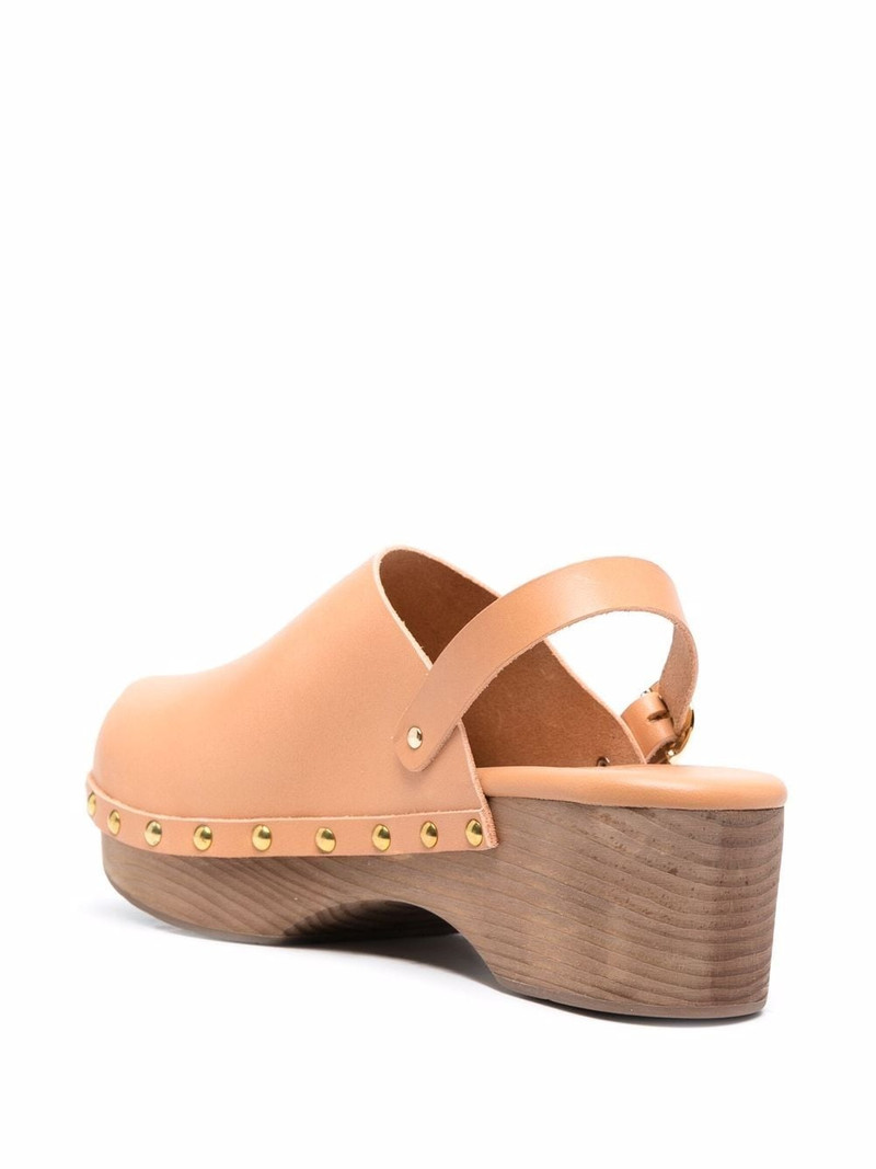Classic Closed 70mm leather clogs 3