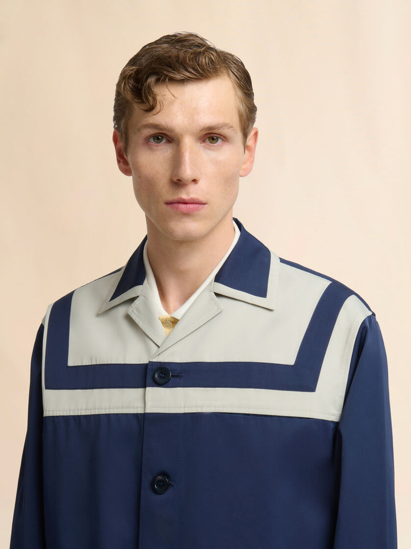 DEEP BLUE DUCHESSE JACKET WITH STRIPE 4