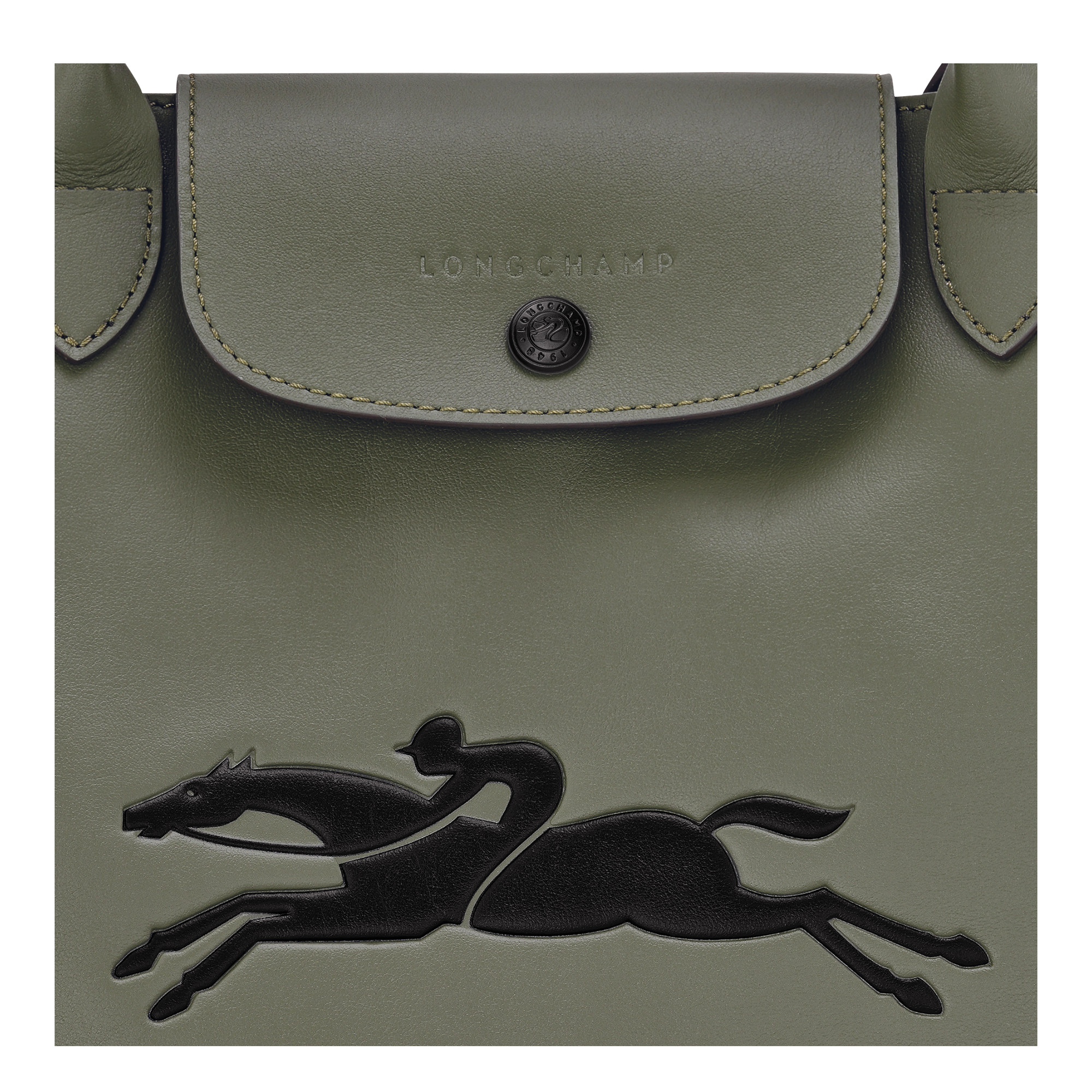 Le Pliage Xtra M Boots bag Khaki - Leather - 6