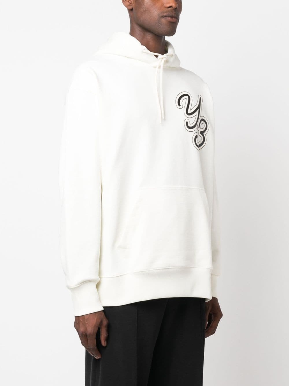 logo-print organic cotton hoodie - 4