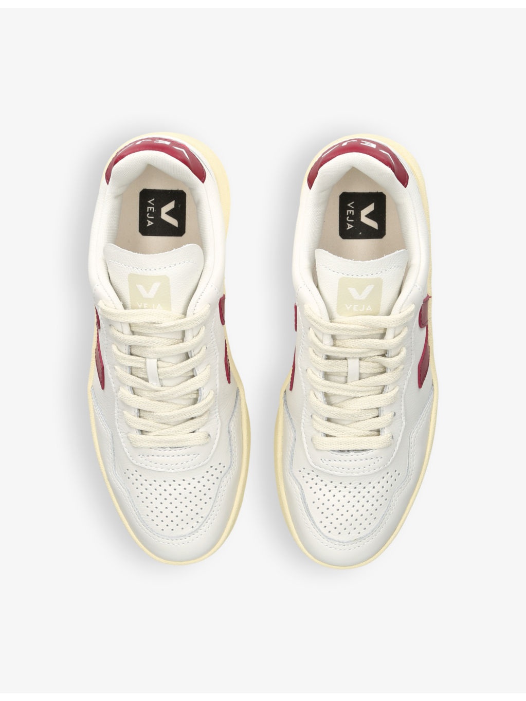 Women's V90 low-top leather trainers - 2