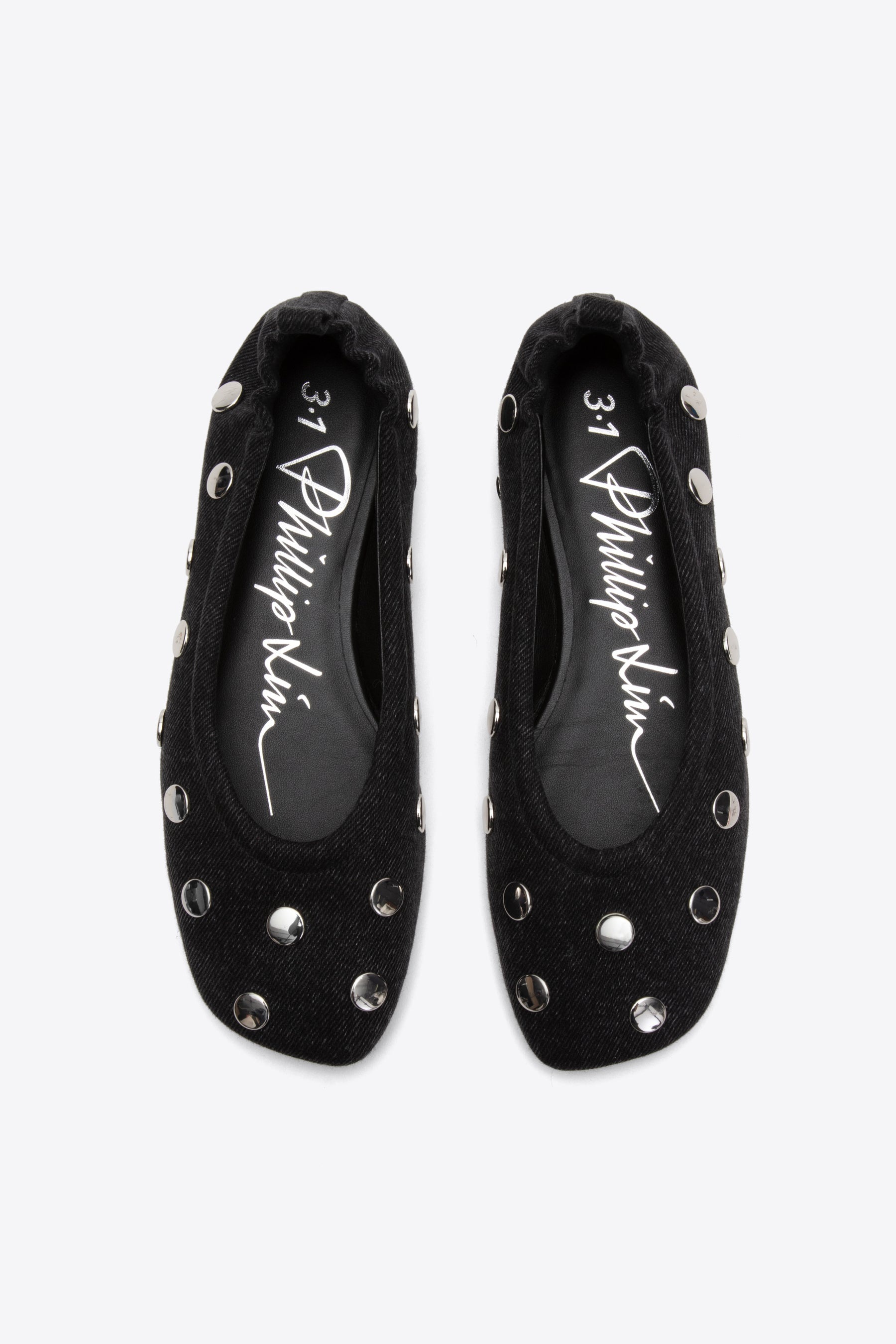 ID Stretch Back Ballerina Flat with Studs - 2