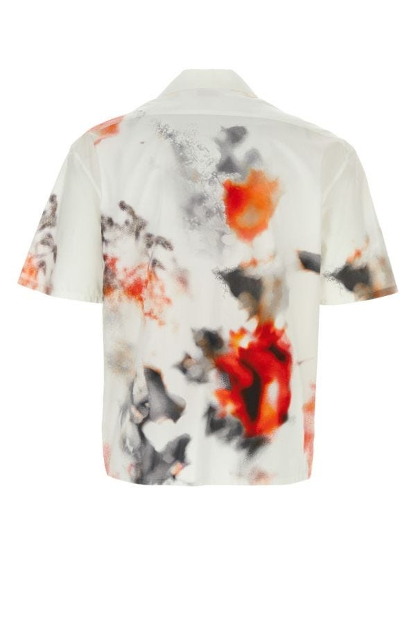 Printed poplin shirt - 3