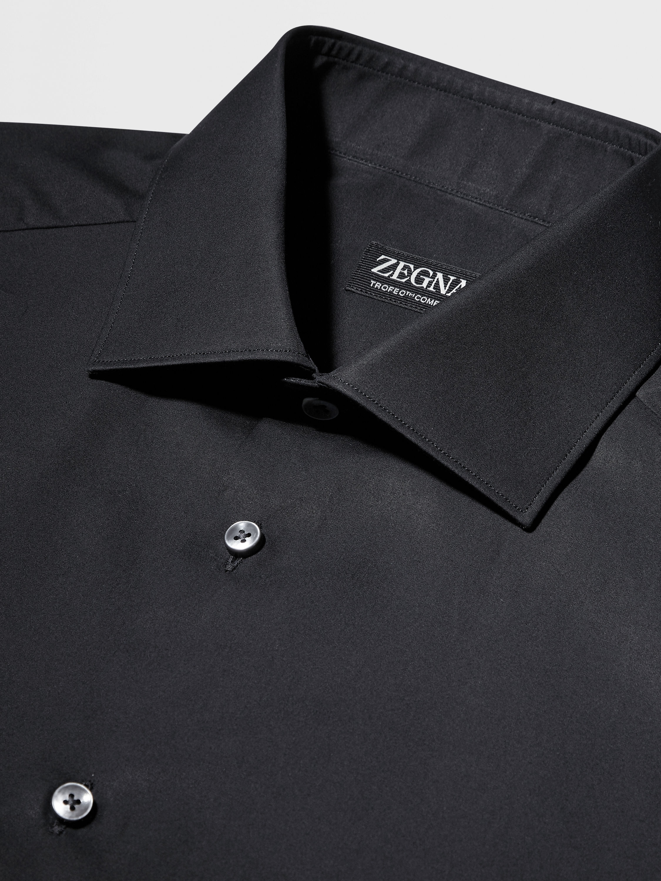 BLACK TROFEO™ COMFORT COTTON SHIRT - 3
