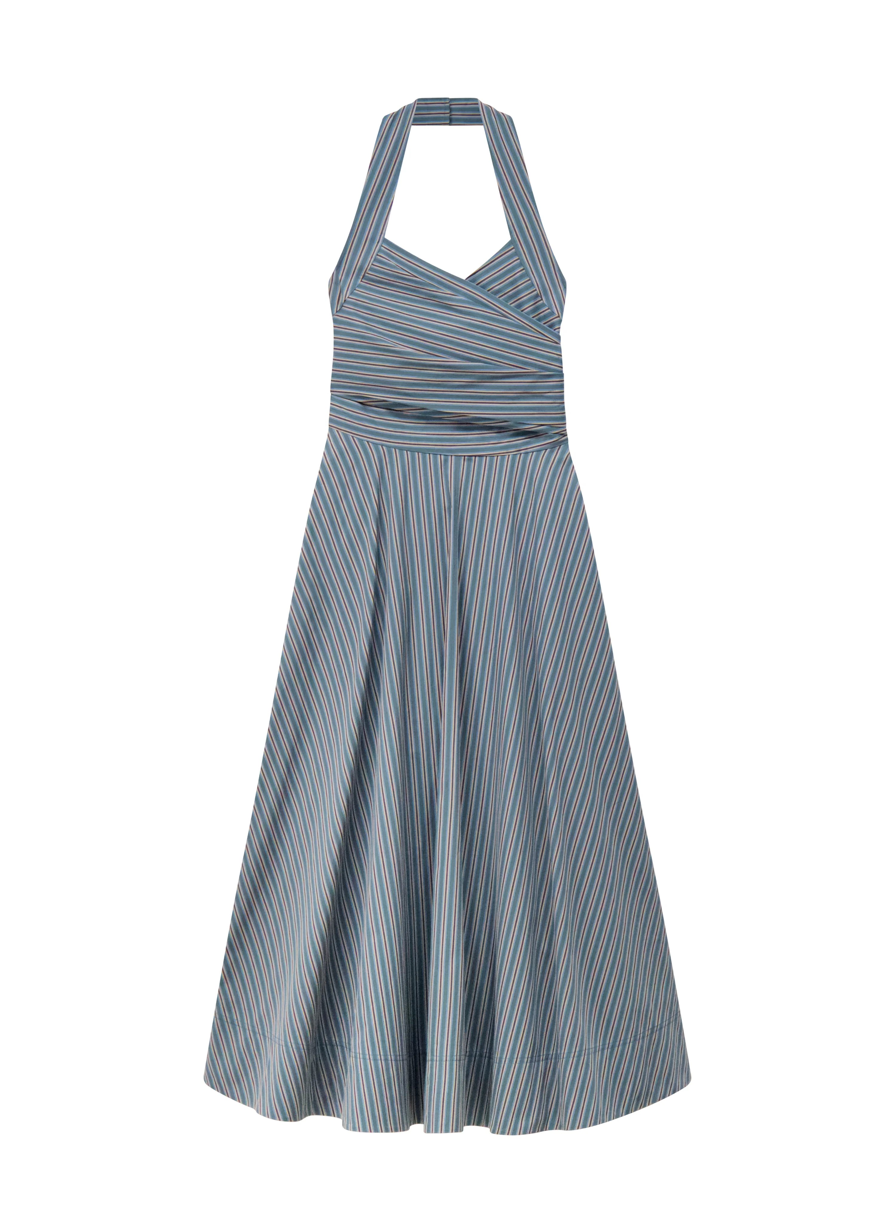 Magnolia Striped Cotton Midi Dress - 1