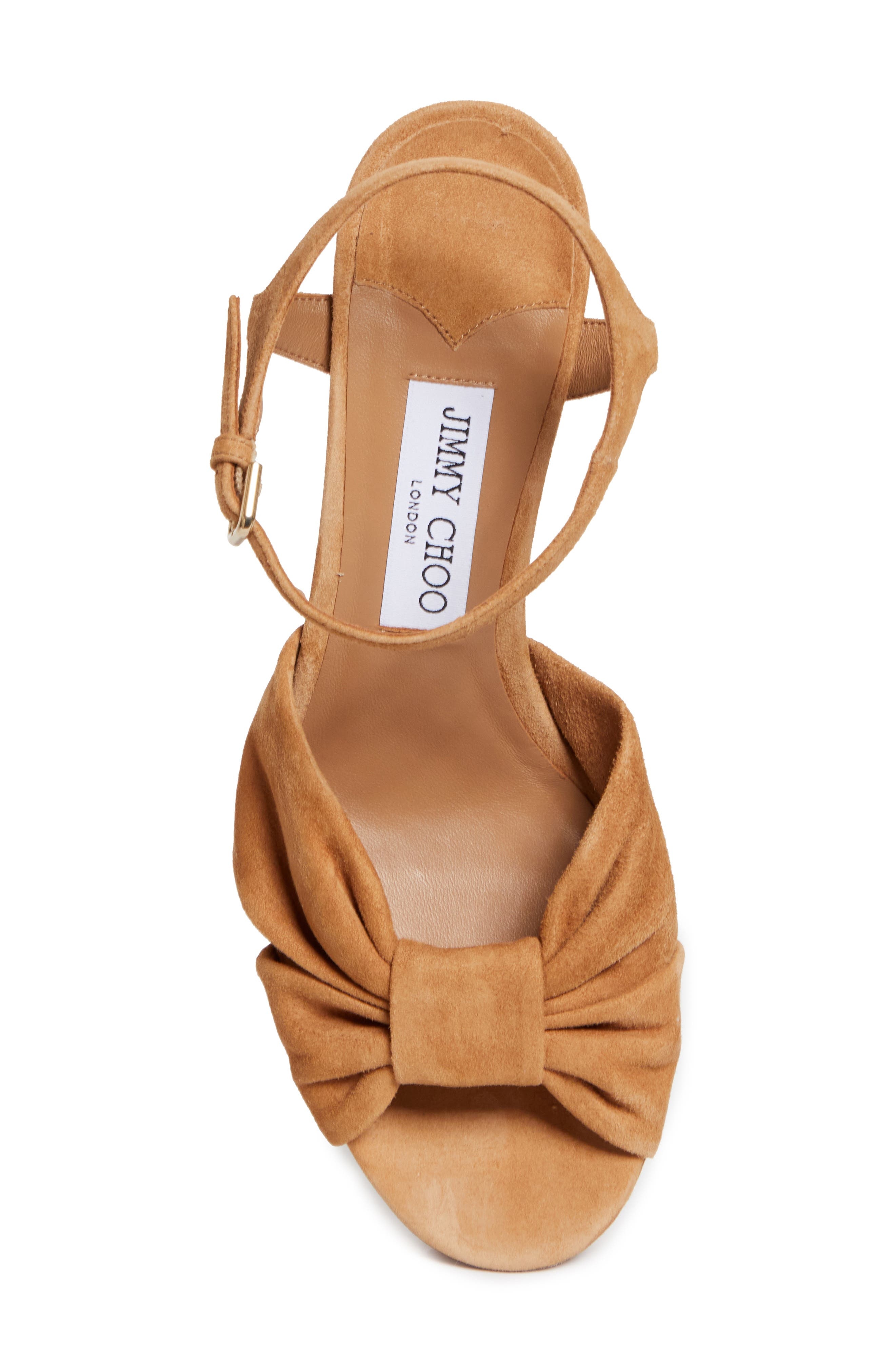 Jimmy Choo Heloise Platform Sandal in Biscuit at Nordstrom - 5