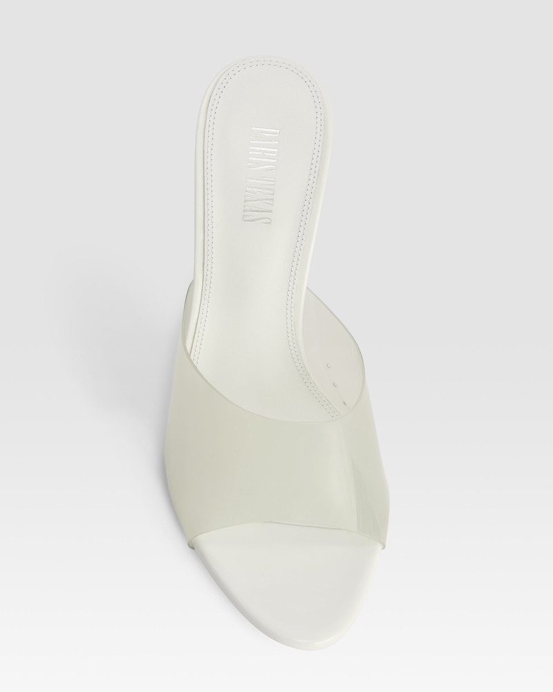 Patent leather and PVC mule 5