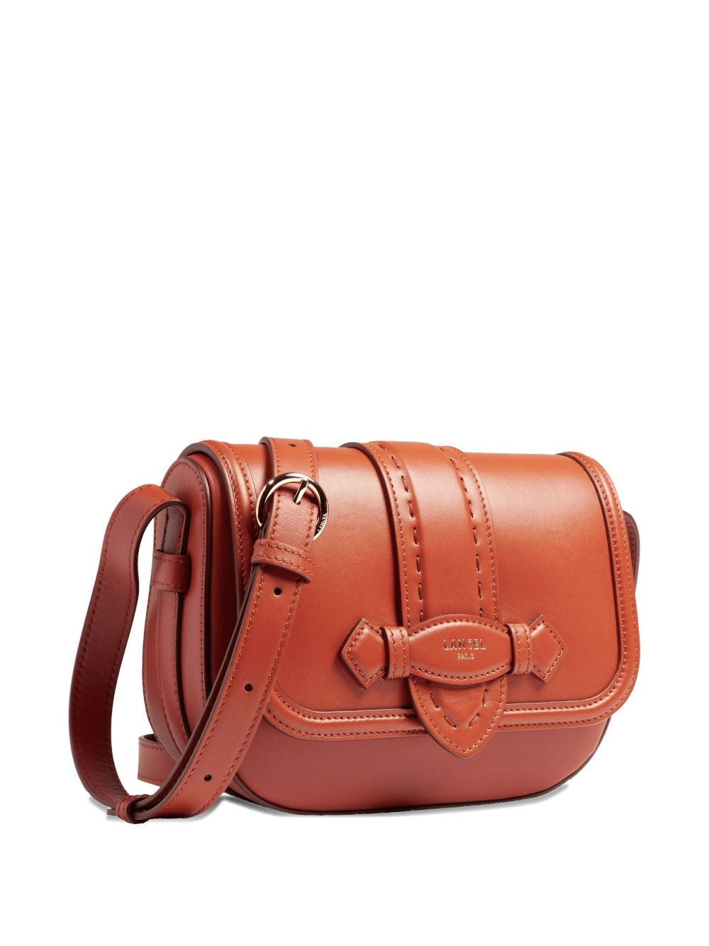Sienna leather flap satchel - 3