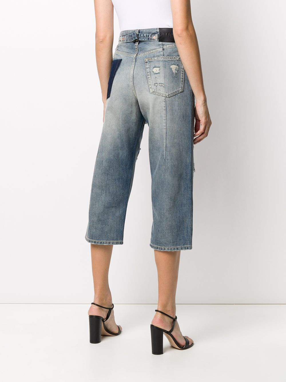 cropped straight leg jeans - 4